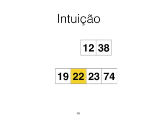 Intuição
19 74
12 38
22 23
98
 