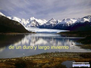 de un duro y largo invierno .
 