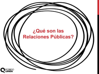 ¿Qué son las
Relaciones Públicas?
 