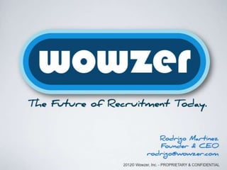 2012© Wowzer, Inc. - PROPRIETARY & CONFIDENTIAL
 