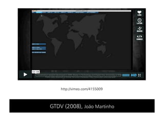 http://vimeo.com/4155009



GTDV (2008), João Martinho
 