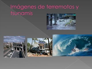 Imágenes de terremotos y tsunamis<br />