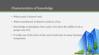 A brief introduction to Knowledge Management | PPTX