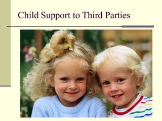 Child Support to Third Parties 