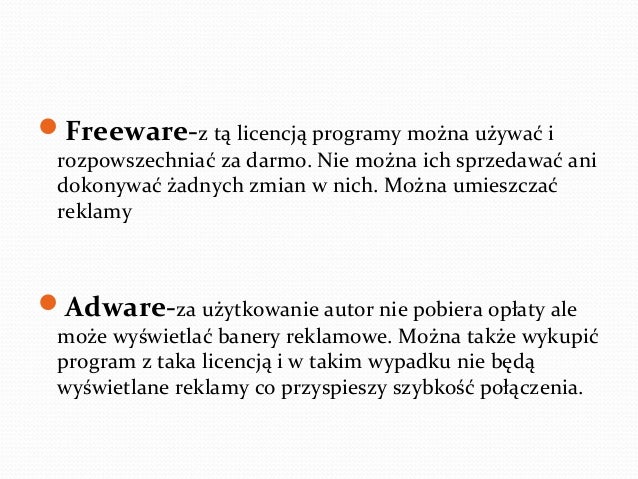 Rodzaje licencji na oprogramowanie