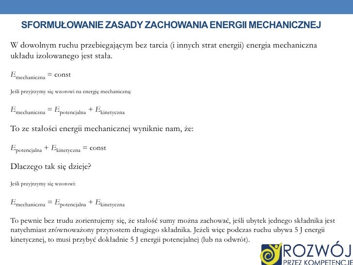 Rodzaje przemiany energii