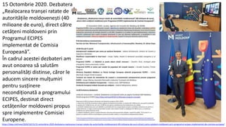 Ro ecipes progres iulie 2019   octombrie 2020 idep moldova