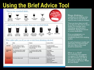 Using the Brief Advice Tool
 