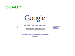 FRUGALITY 