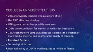 ROER4D META-SYNTHESIS FRAMEWORK
(OUR 2 CENTS)
• Educational Challenges – basic resources to build on, cost of
distance edu...