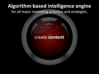Origins of the Marketing Intelligence Engine (SXSW 2015)