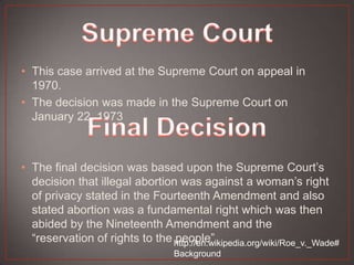 Roe V Wade