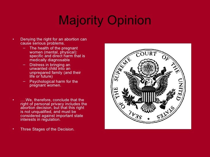 Roe V Wade Finished Ppt