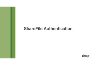 ShareFile Authentication
 