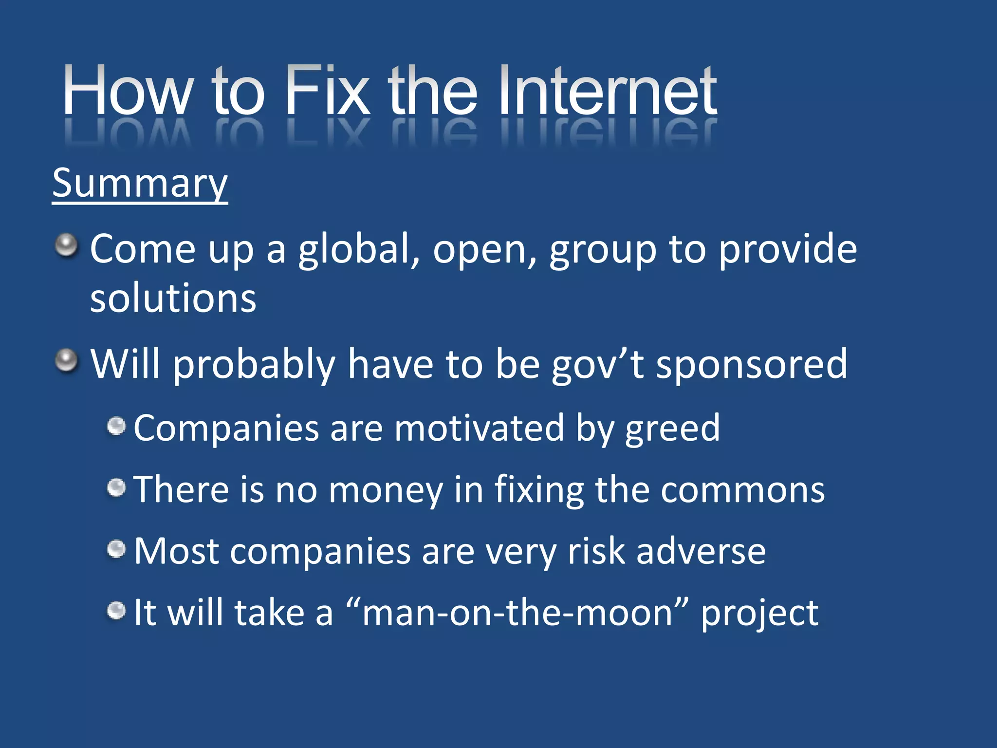 Roger Grimes How I Fixed The Internets