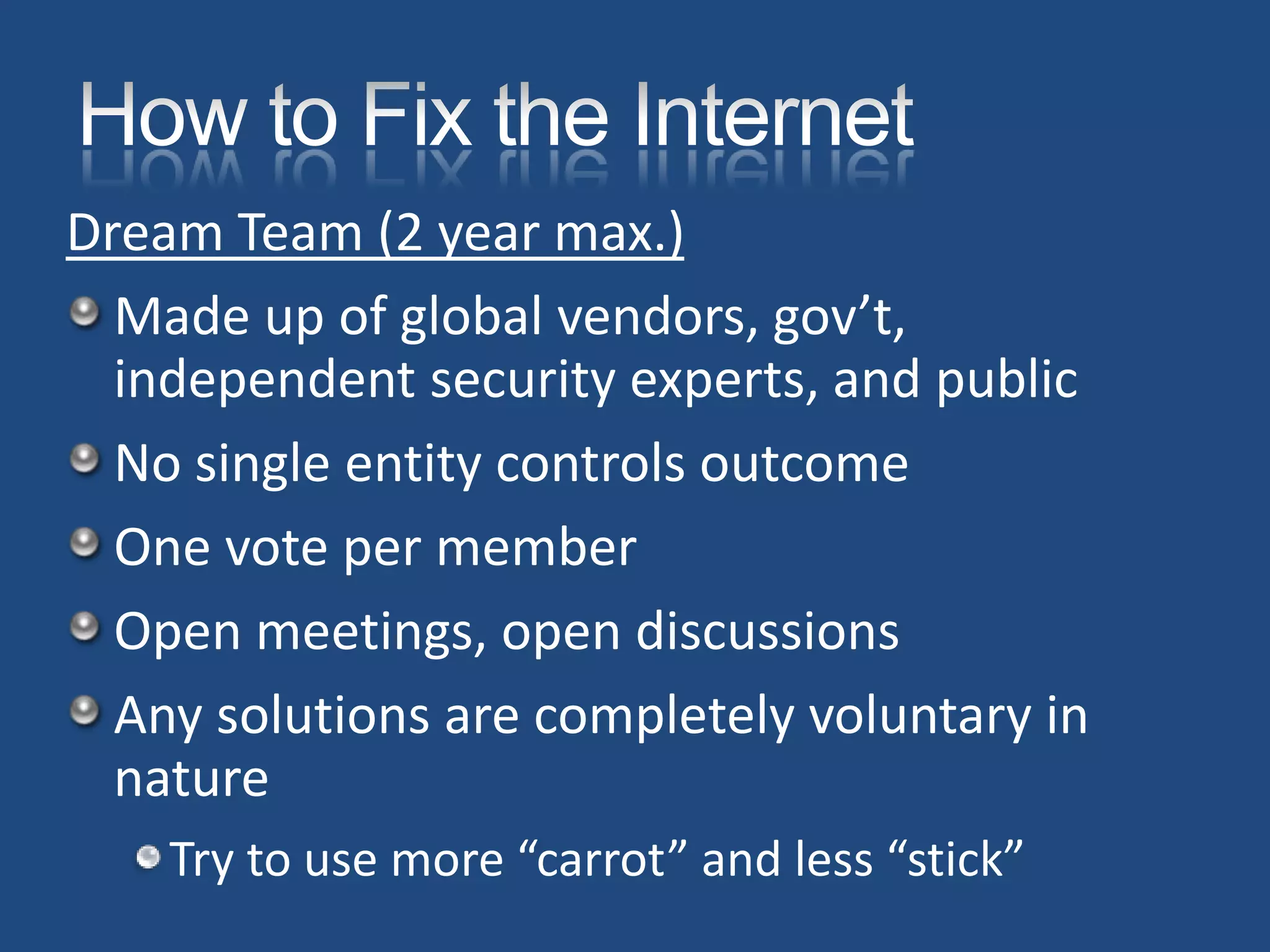 Roger Grimes How I Fixed The Internets