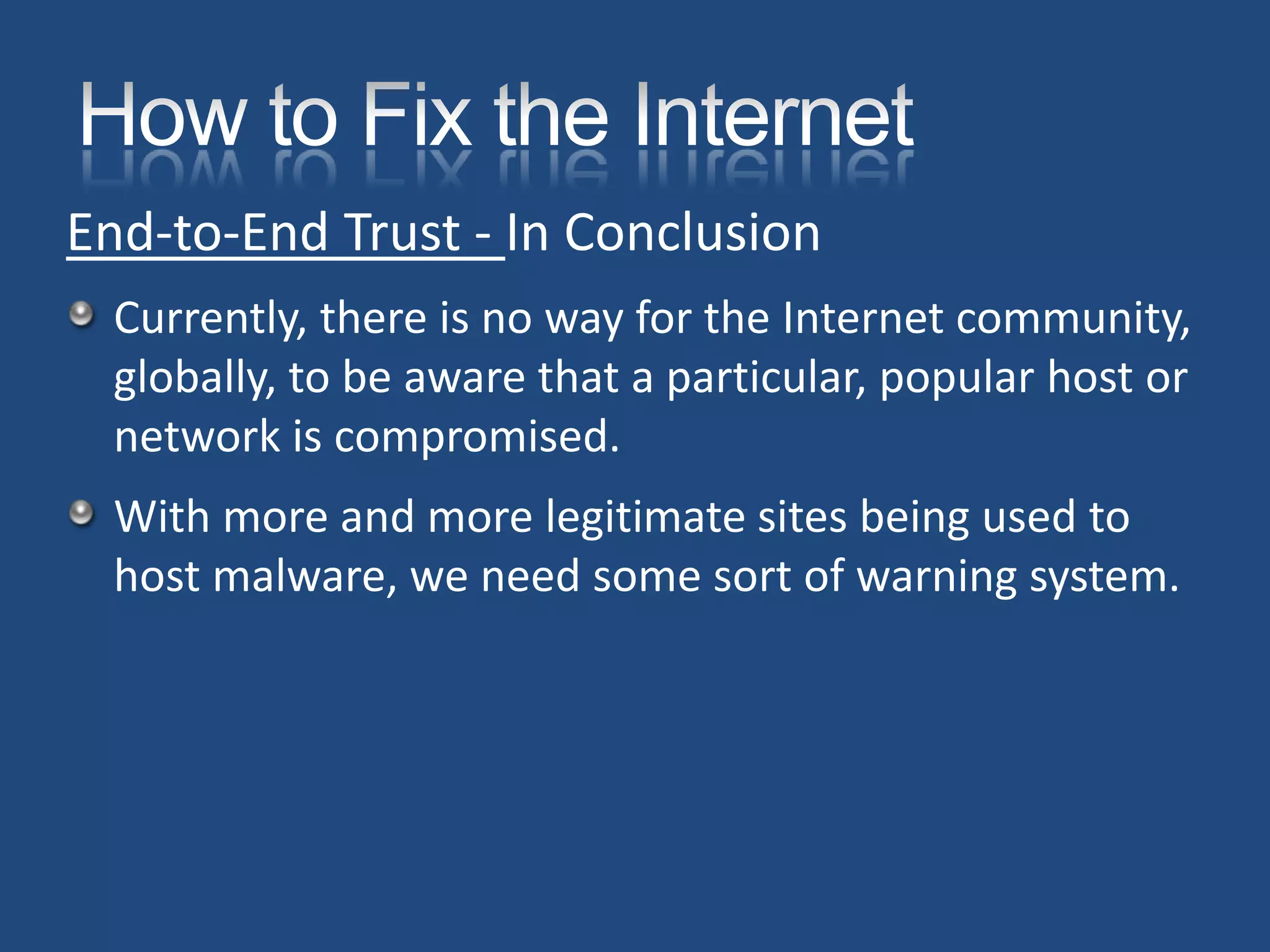 Roger Grimes How I Fixed The Internets