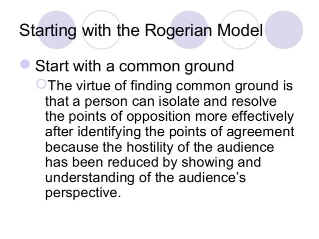 Rogerian Argument Model – Write What Matters rogerian model