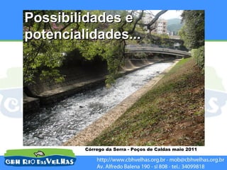 Possibilidades e
potencialidades...




         Córrego da Serra - Poços de Caldas maio 2011
 