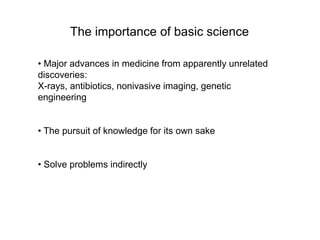 Basic Science Importance Roger kornberg the importance of basic science | PPT