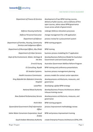 Roger Tregear (long form resume) | PDF