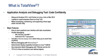 Debugging in C With TotalView