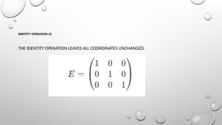 matrix representation of C2V & C3V point group | PPTX