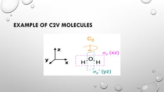 matrix representation of C2V & C3V point group | PPTX
