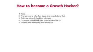 Growth Hacking for Early Age Startups | PDF