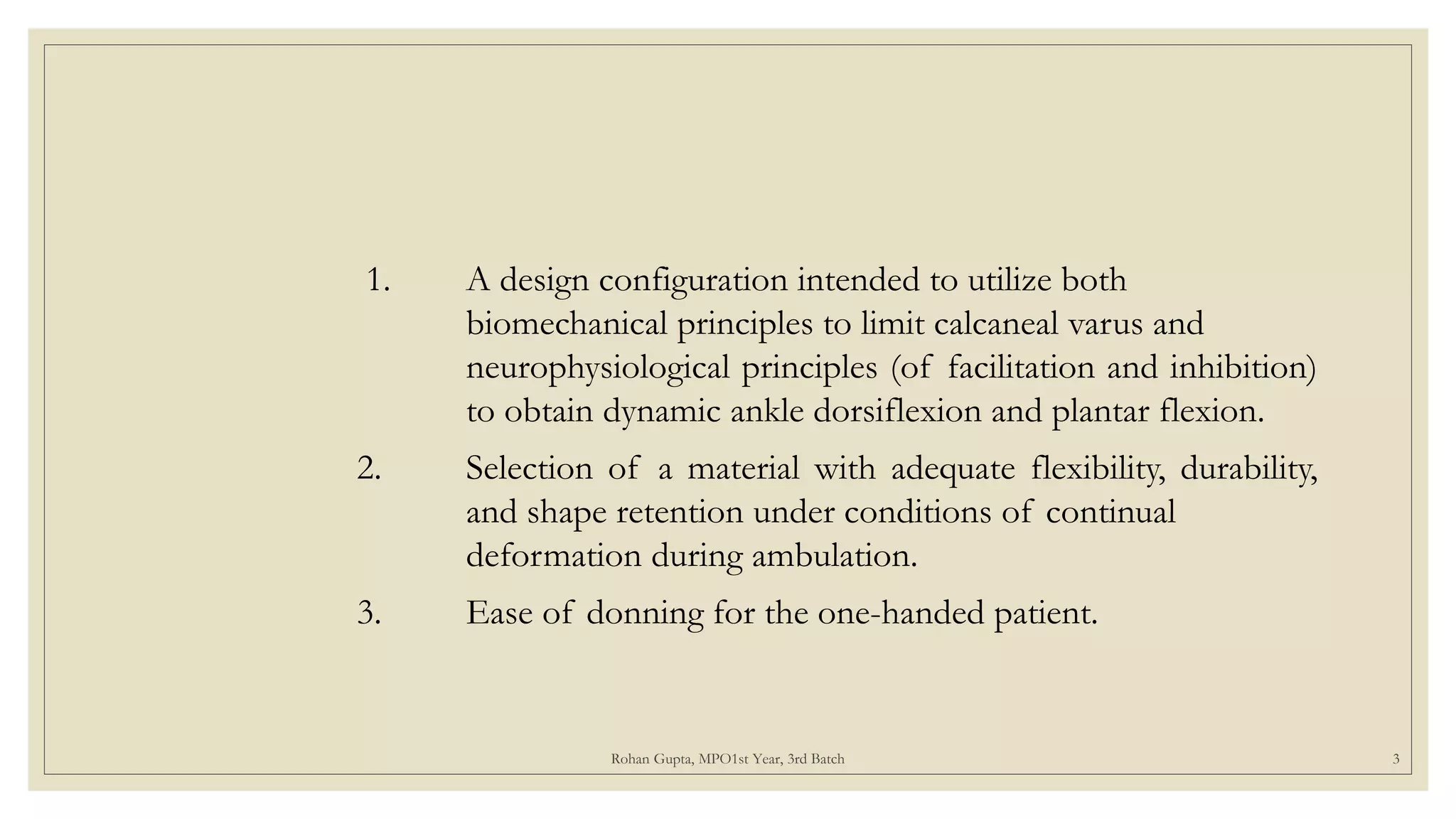 Rohan_Gupta_Orthotic Management of Physioneurological AFO_Assignment ...