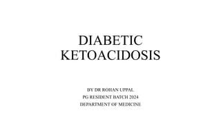 Diabetic ketoacidosis summary and management | PPTX