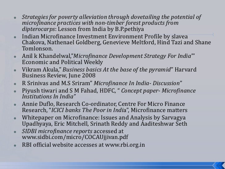 Micro Finance Institution Analysis In India