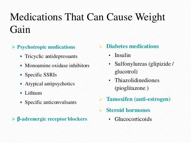 can medication cause weight gain