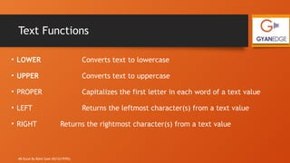 Rightmost Character Microsoft excel features formulas effective | PPTX