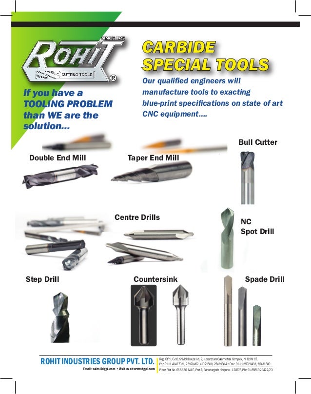 Rohit Industries Group Private Limited, Bahadurgarh, HSS Cutting Tools