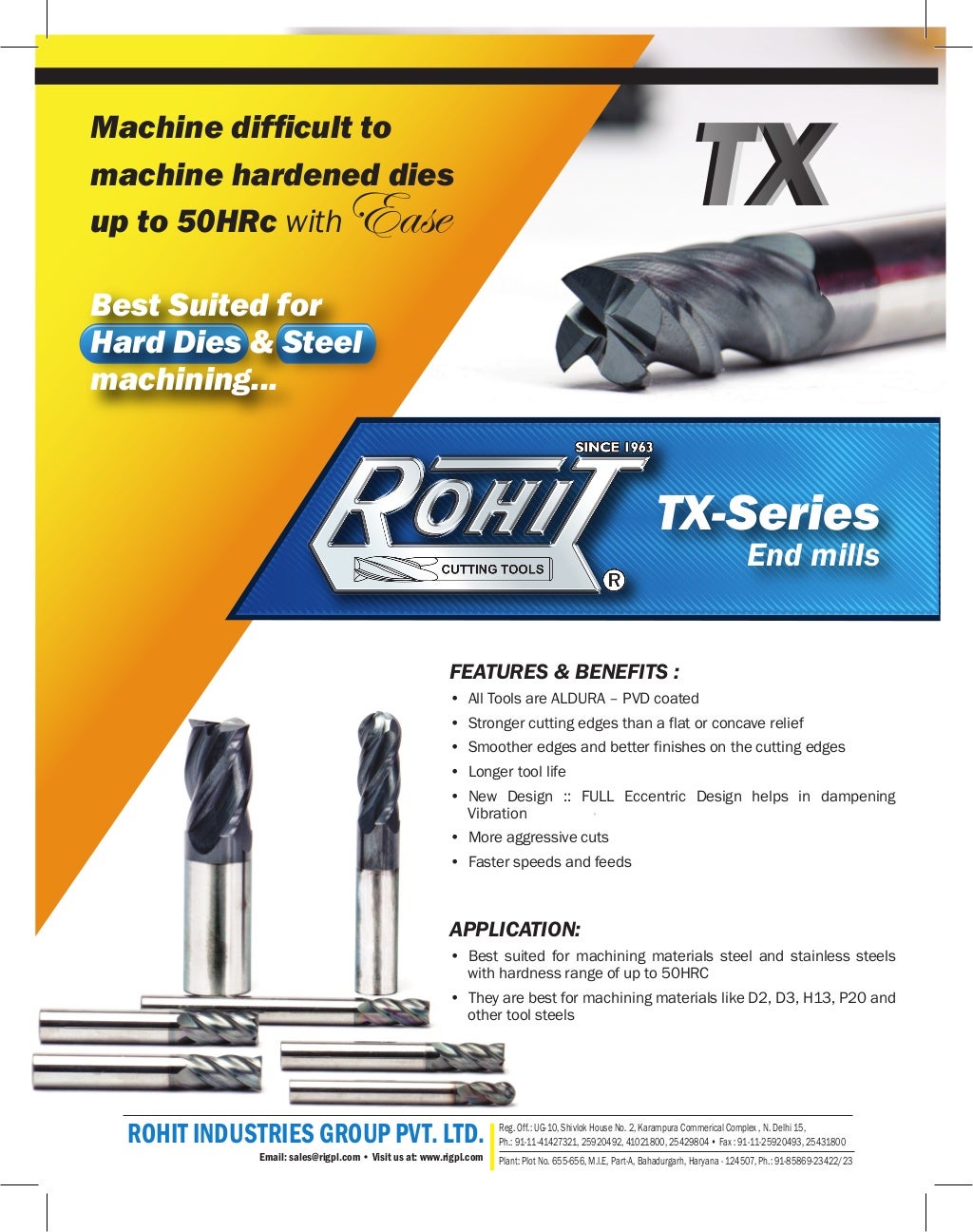 Rohit Industries Group Private Limited, Bahadurgarh, HSS Cutting Tools