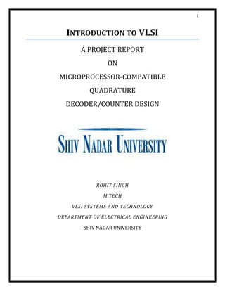 Microprocessor-Compatible Quadrature Decoder/Counter Design | PDF