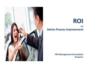 ROI
on
Admin Process Improvement
PKS Management Consultants
Bangalore
 