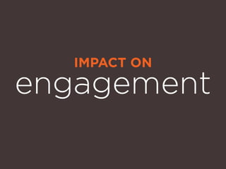 IMPACT ON
engagement
 
