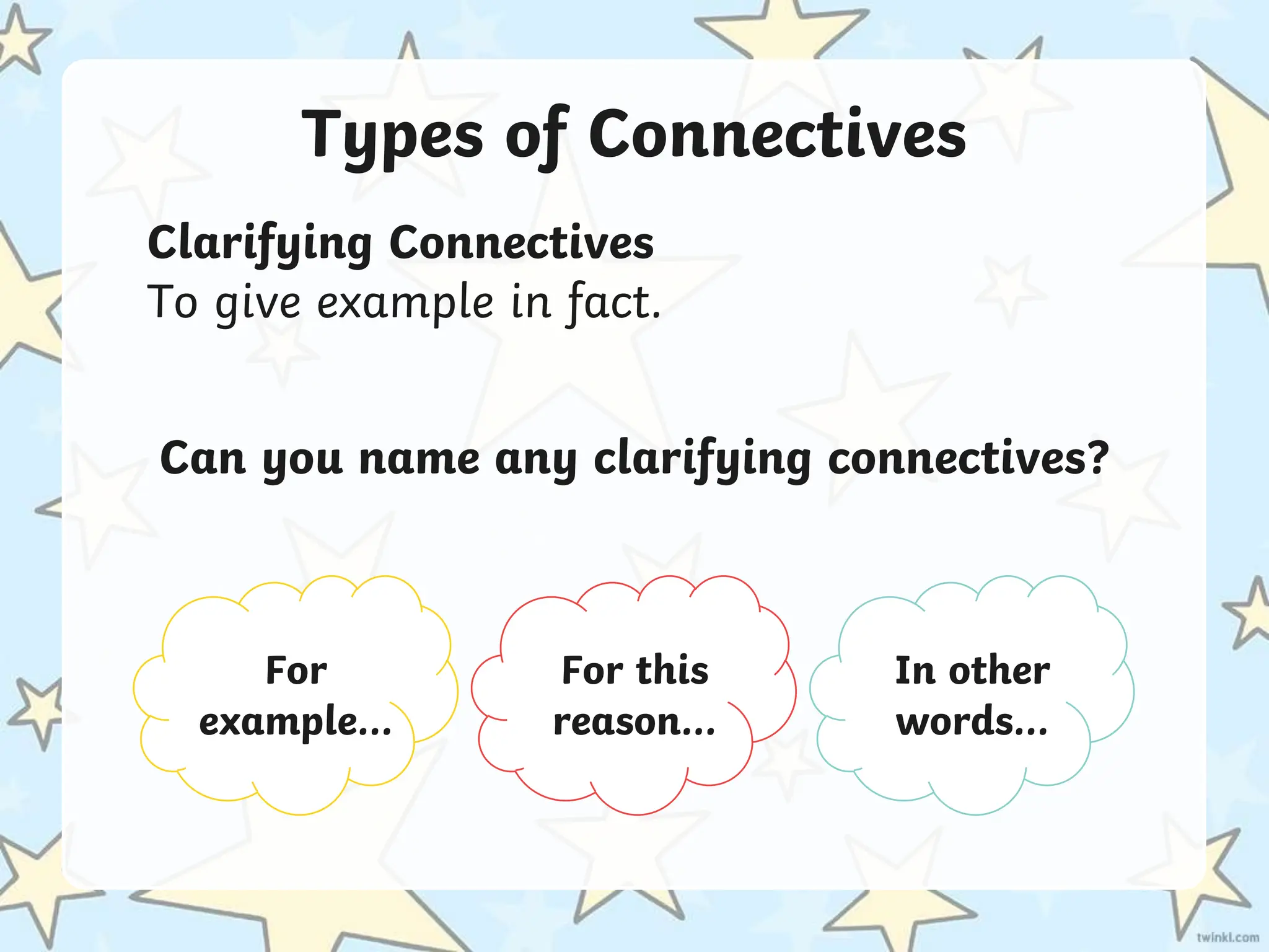 Connectors Basics for Students - English Grammar | PPT