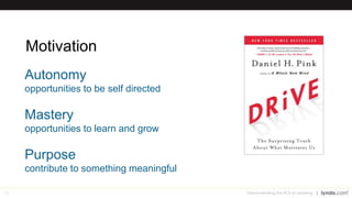 55
The Power of Engagement
Demonstrating the ROI of Learning
A disengaged employee costs an organization
approximately $3,400 for every $10,000 of salary (Gallup).
Engaged employees are 127% more likely to be
A performers than C performers (McLean & Company).
Highly engaged organizations have the potential to
decrease employee turnover by 87% (Human Capital Institute).
 