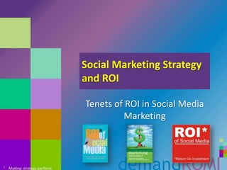 Social Marketing Strategy and ROI Tenets of ROI in Social Media Marketing 1 