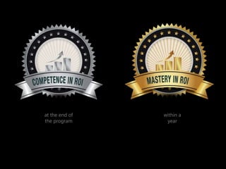 at the end of
the program
within a
year
 