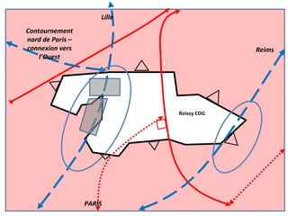 Roissy CDG PARIS Contournement nord de Paris – connexion vers l’Ouest Lille Reims 