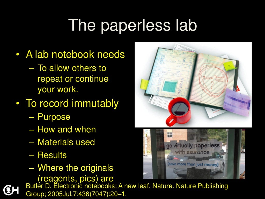 Using an electronic lab notebook at The Children's Hospital of Philad…