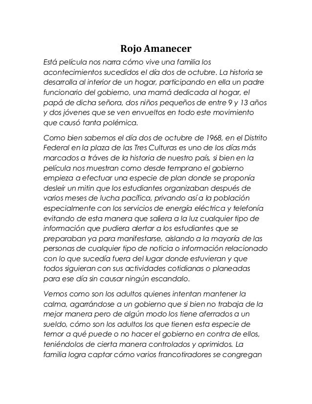 Rojo amanecer Rojo amanecer