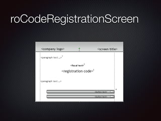 roCodeRegistrationScreen

 