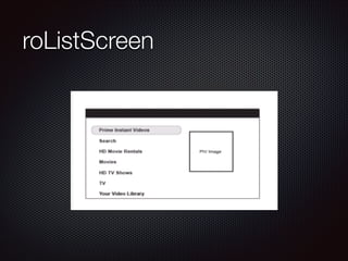 roListScreen

 