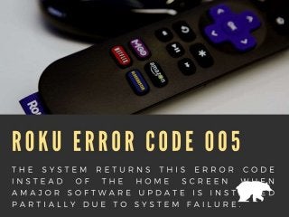 Roku errors   what do the most frequently observed error codes indicates
