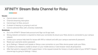Roku Xfinity App | PPTX